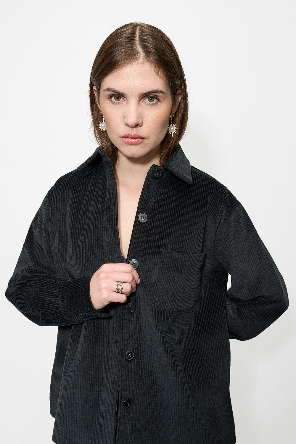 Surchemise Monaco Velours Noir