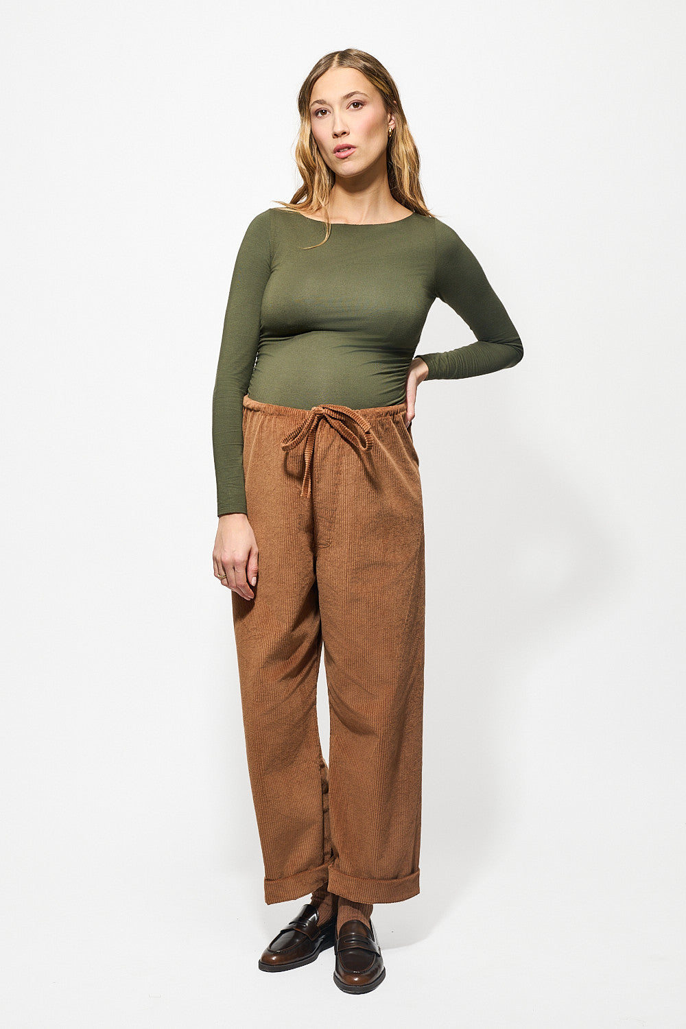 Pantalon Banks Velours Camel