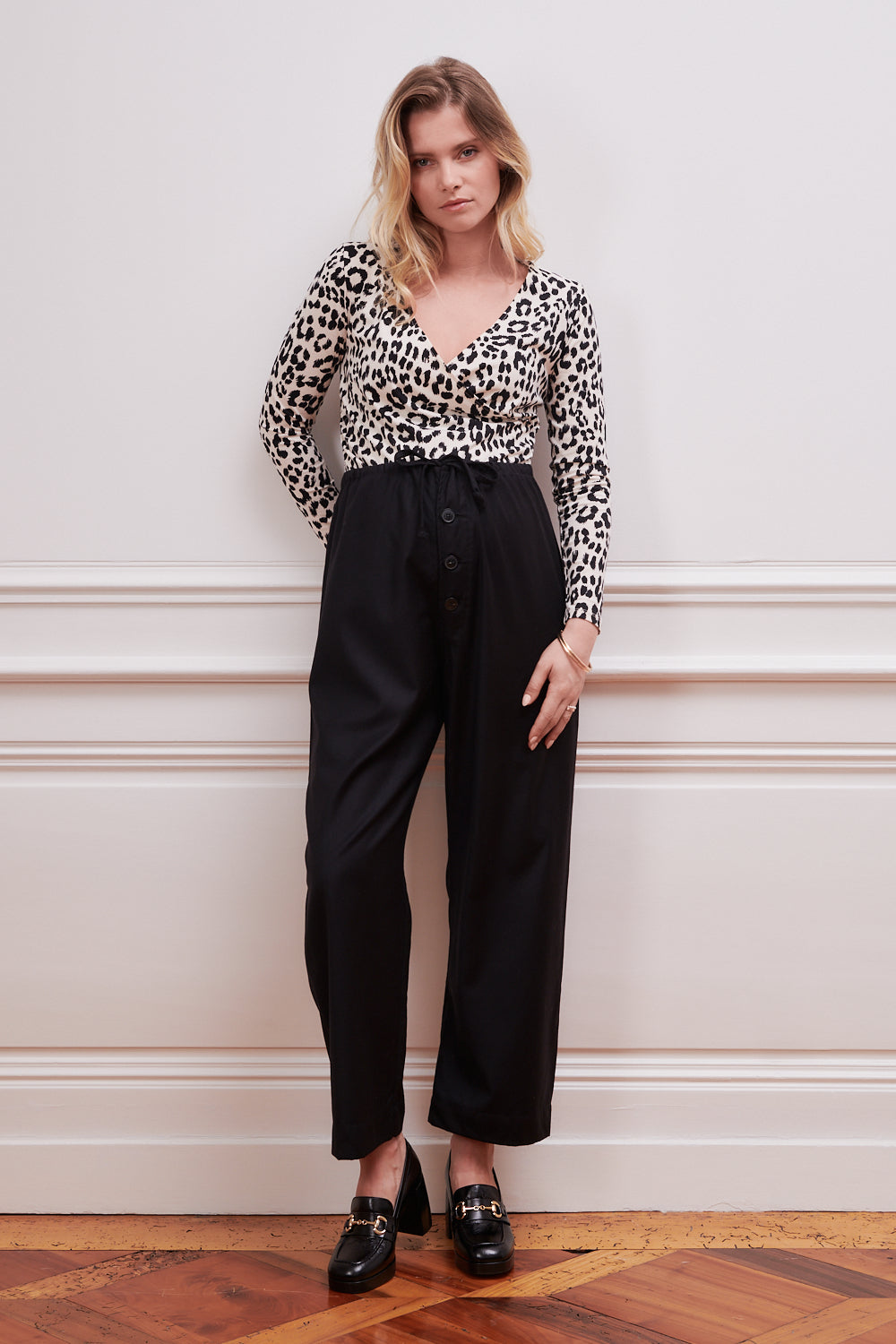 Body de grossesse Baccara Léopard avec pantalon