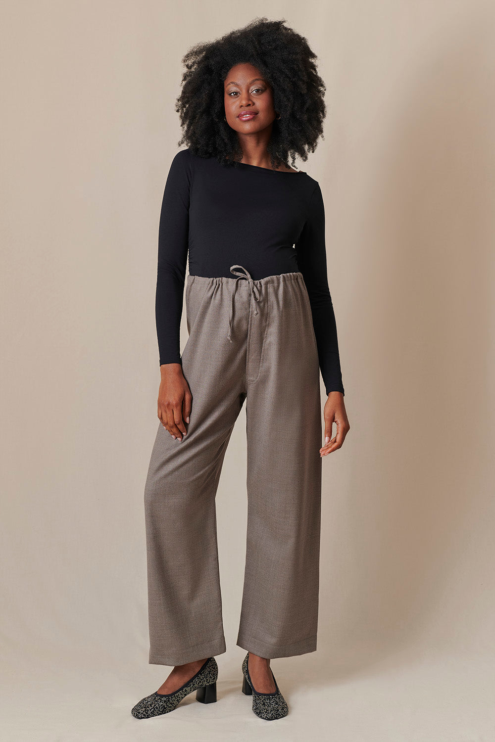 pantalon de grossesse BANKS Grège