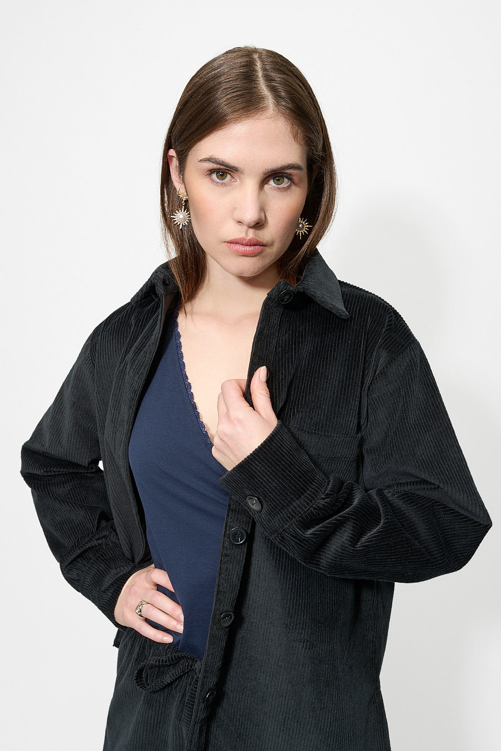 Surchemise Monaco Velours Noir