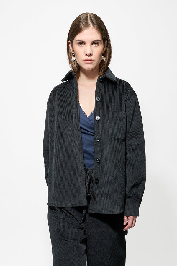 Surchemise Monaco Velours Noir