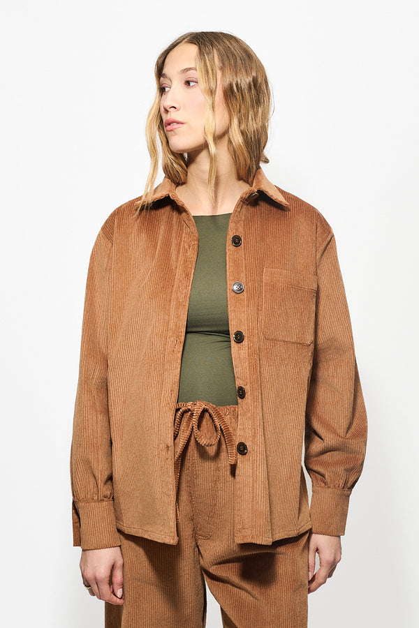 Surchemise Monaco Velours Camel