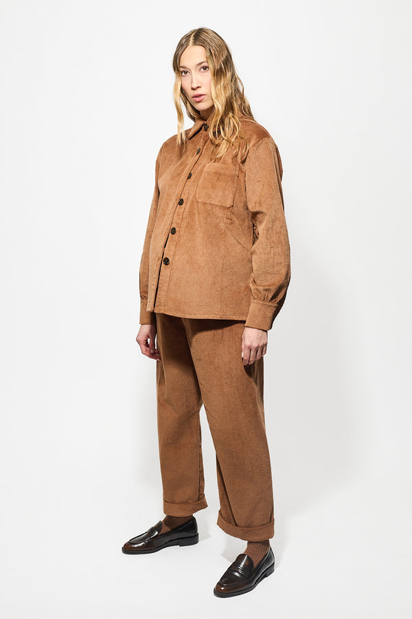 Surchemise Monaco Velours Camel