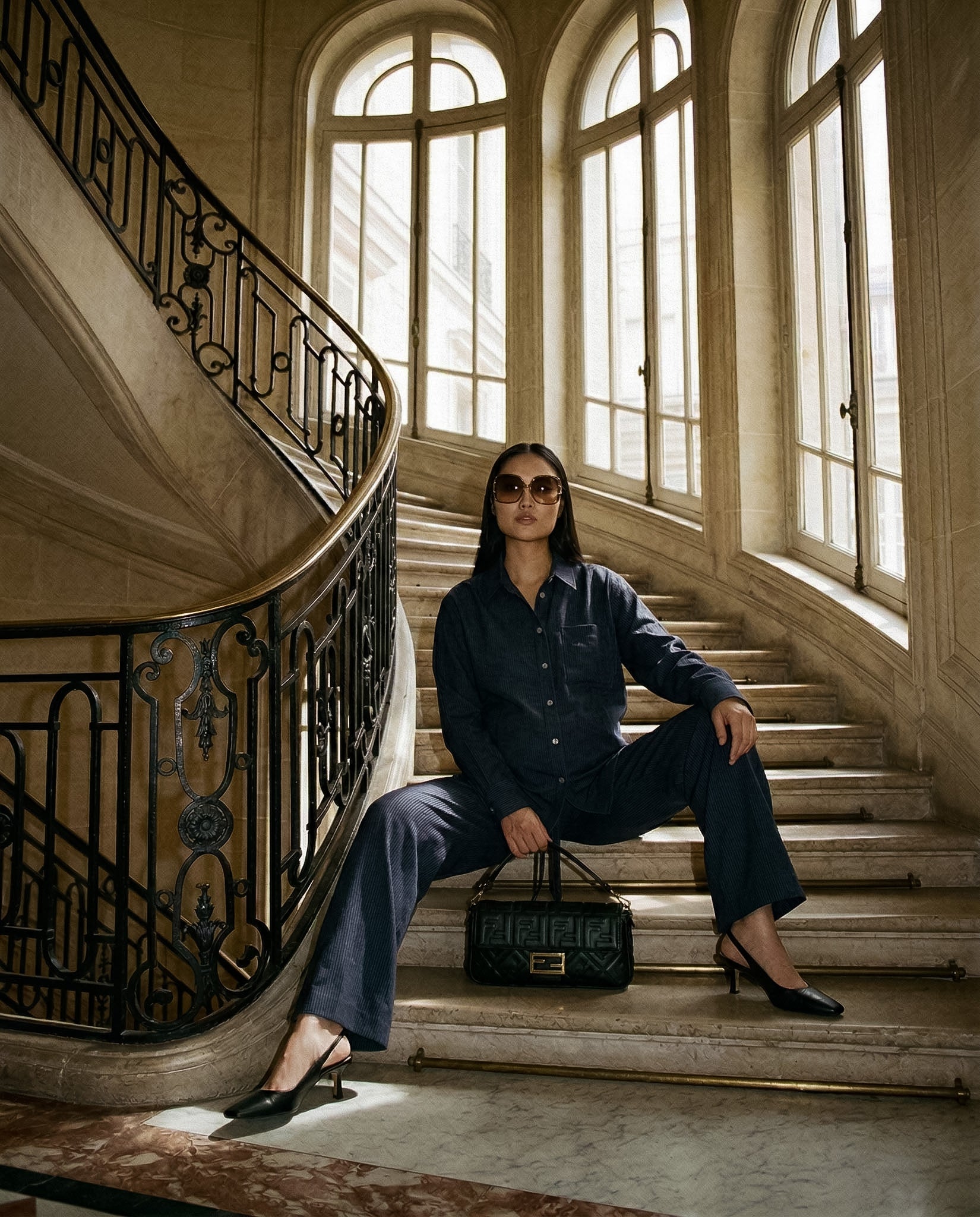 Chemise Monica Rayée